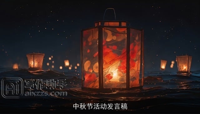 中秋节活动发言稿