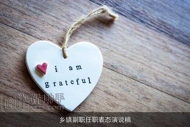 乡镇副职任职表态演说稿