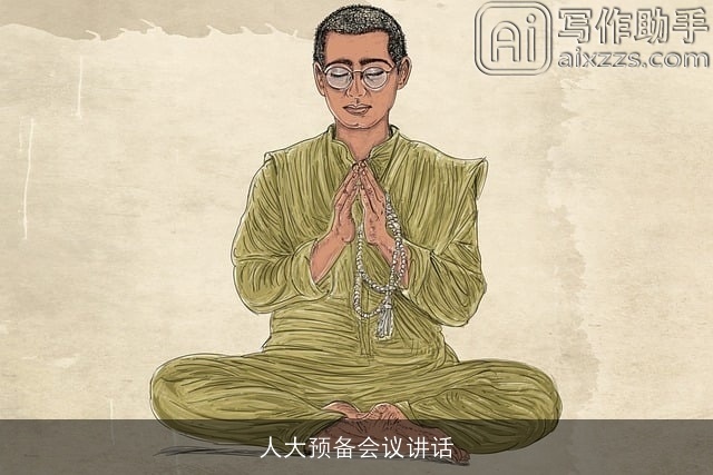 人大预备会议讲话