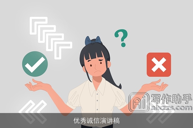 优秀诚信演讲稿