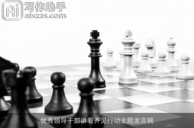 优秀领导干部讲看齐见行动主题发言稿