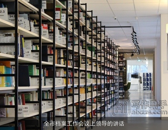 全市档案工作会议上领导的讲话