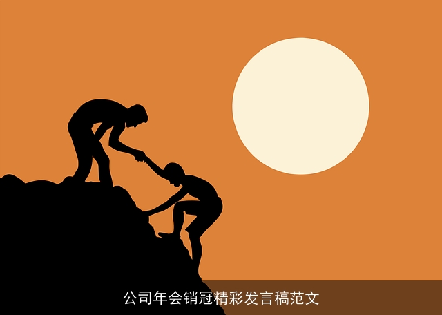 公司年会销冠精彩发言稿范文