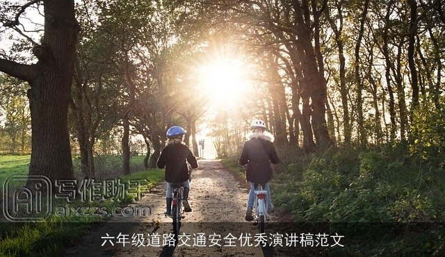 六年级道路交通安全优秀演讲稿范文