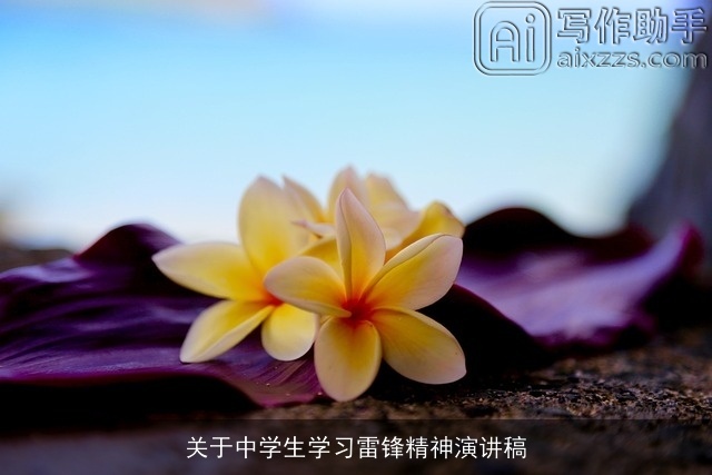 关于中学生学习雷锋精神演讲稿