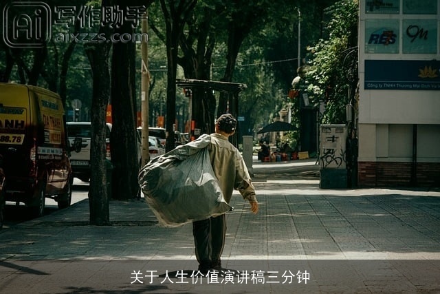 关于人生价值演讲稿三分钟