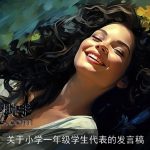 关于小学一年级学生代表的发言稿