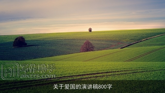 关于爱国的演讲稿800字