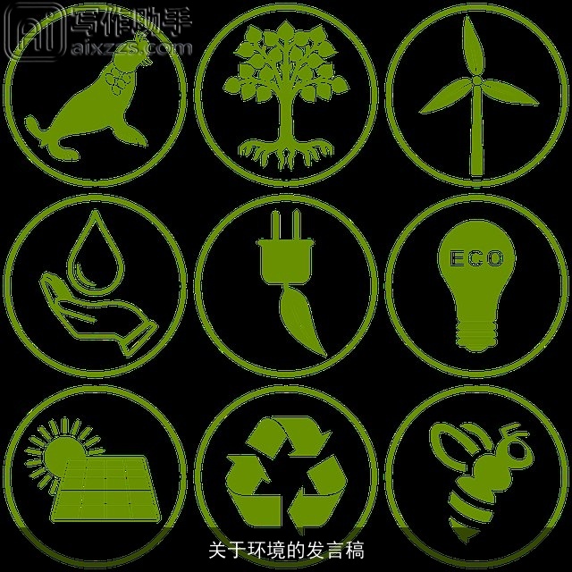 关于环境的发言稿