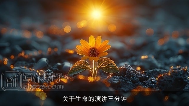 关于生命的演讲三分钟