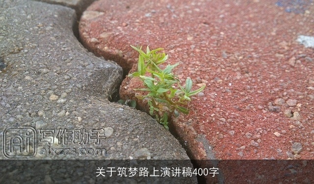 关于筑梦路上演讲稿400字