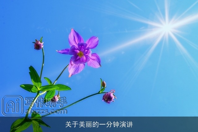 关于美丽的一分钟演讲