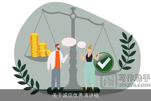 关于诚信优秀演讲稿