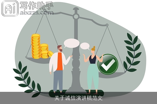 关于诚信演讲稿范文