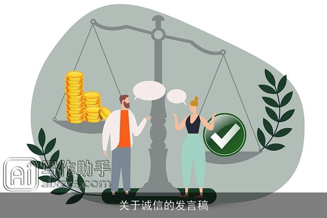 关于诚信的发言稿