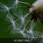 初三国旗下讲话