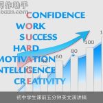 初中学生课前五分钟英文演讲稿