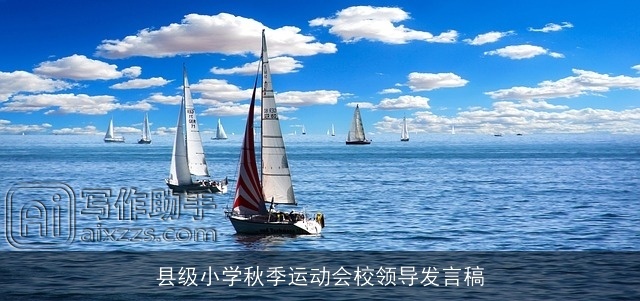 县级小学秋季运动会校领导发言稿