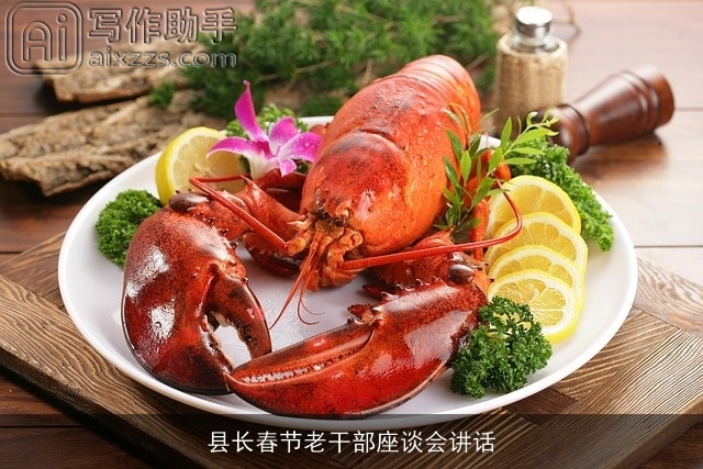 县长春节老干部座谈会讲话