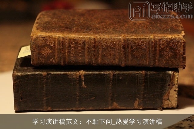 学习演讲稿范文：不耻下问_热爱学习演讲稿