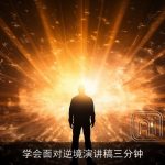 学会面对逆境演讲稿三分钟