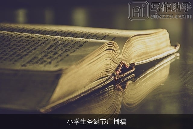 小学生圣诞节广播稿