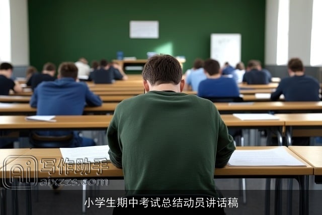 小学生期中考试总结动员讲话稿