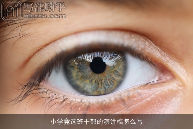 小学竞选班干部的演讲稿怎么写