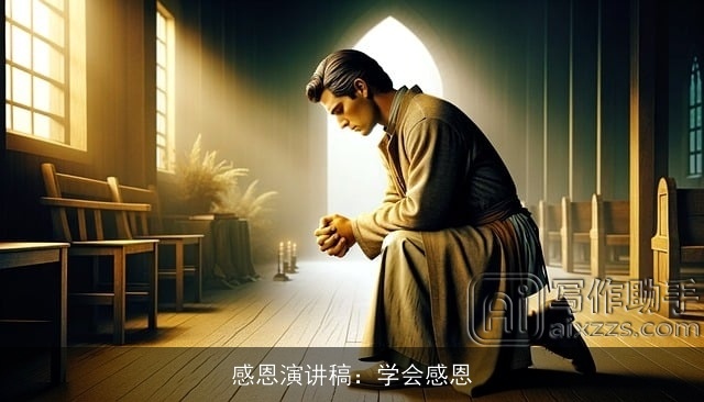 感恩演讲稿：学会感恩