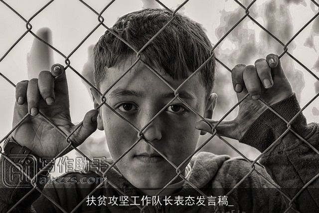 扶贫攻坚工作队长表态发言稿_