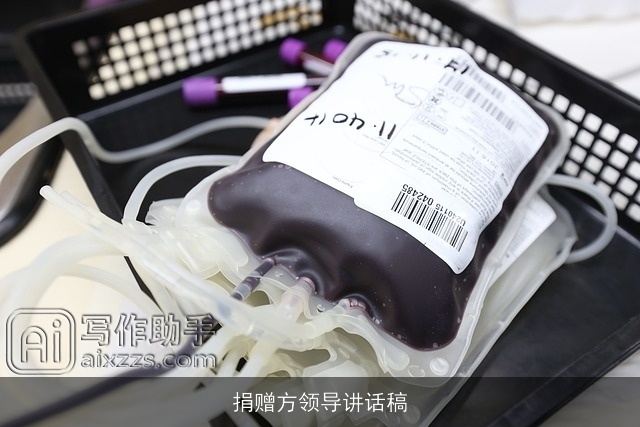 捐赠方领导讲话稿