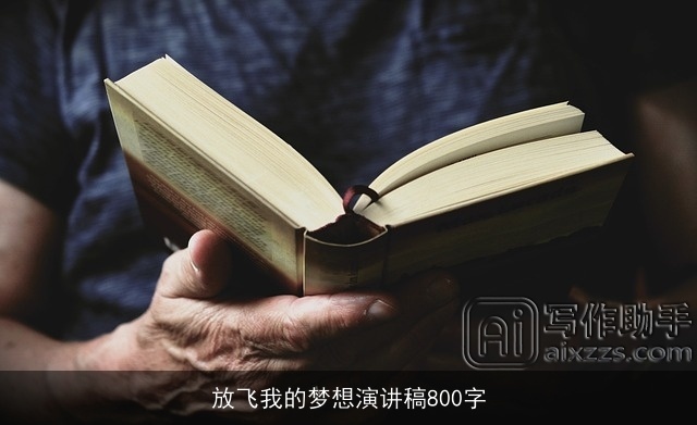放飞我的梦想演讲稿800字
