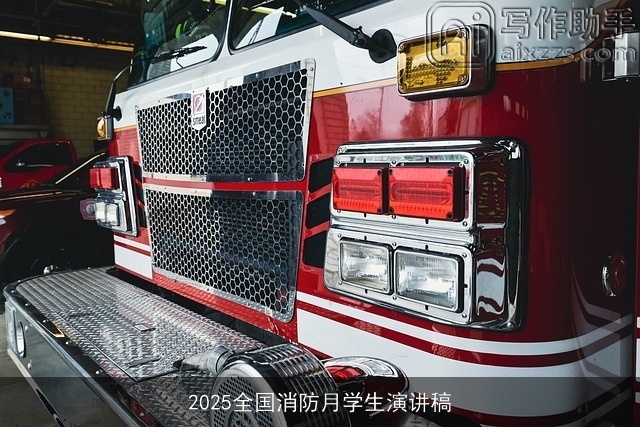 2025全国消防月学生演讲稿