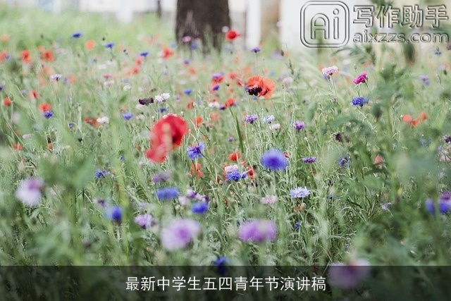 最新中学生五四青年节演讲稿