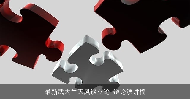 最新武大兰天风谈立论_辩论演讲稿