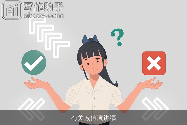 有关诚信演讲稿