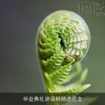 毕业典礼讲话稿精选范文