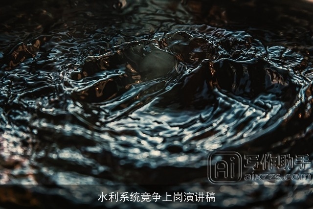 水利系统竞争上岗演讲稿