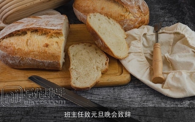 班主任致元旦晚会致辞