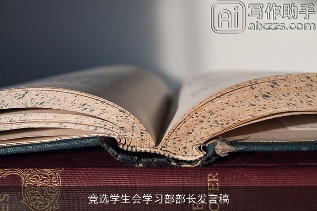 竞选学生会学习部部长发言稿