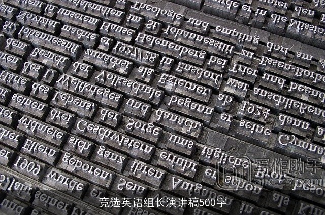 竞选英语组长演讲稿500字