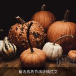 精选感恩节演讲稿范文