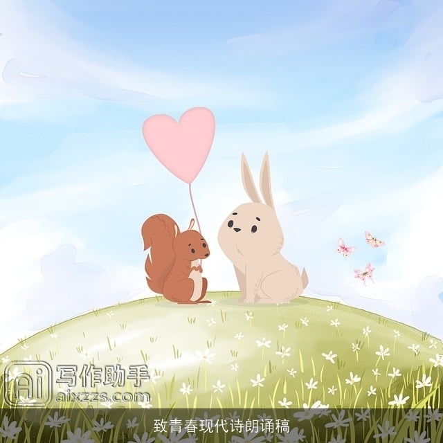 致青春现代诗朗诵稿