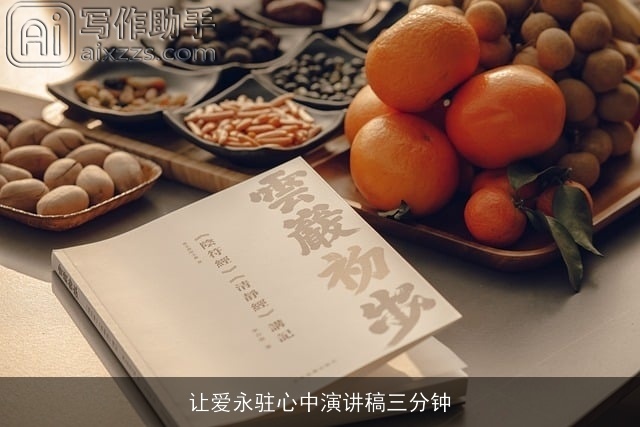 让爱永驻心中演讲稿三分钟