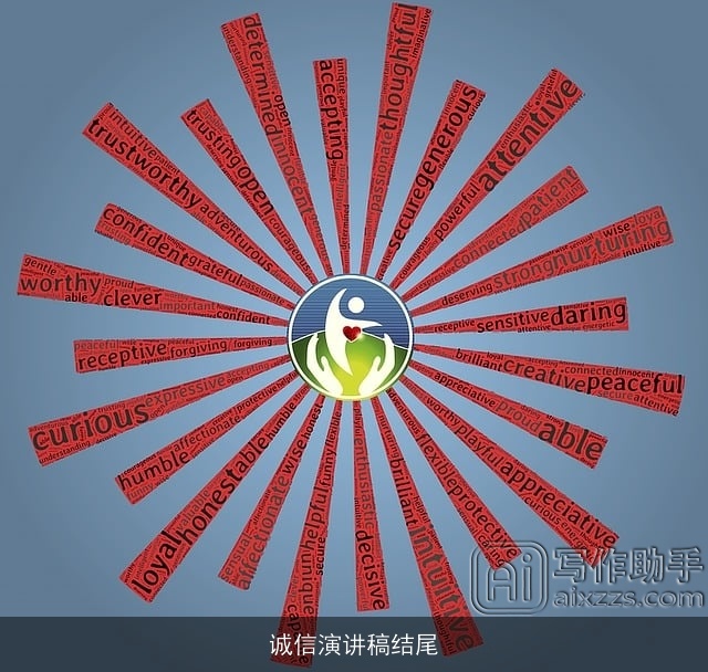 诚信演讲稿结尾