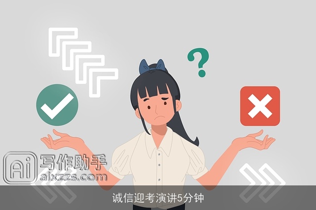 诚信迎考演讲5分钟