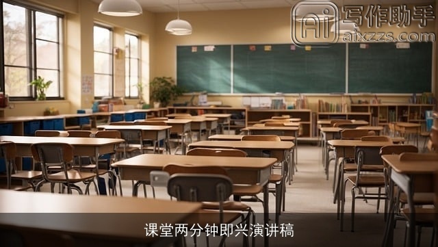 课堂两分钟即兴演讲稿