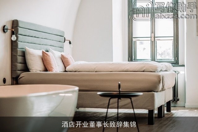 酒店开业董事长致辞集锦