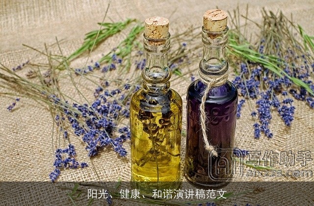 阳光、健康、和谐演讲稿范文