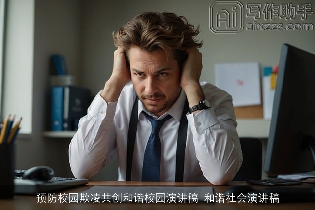 预防校园欺凌共创和谐校园演讲稿_和谐社会演讲稿